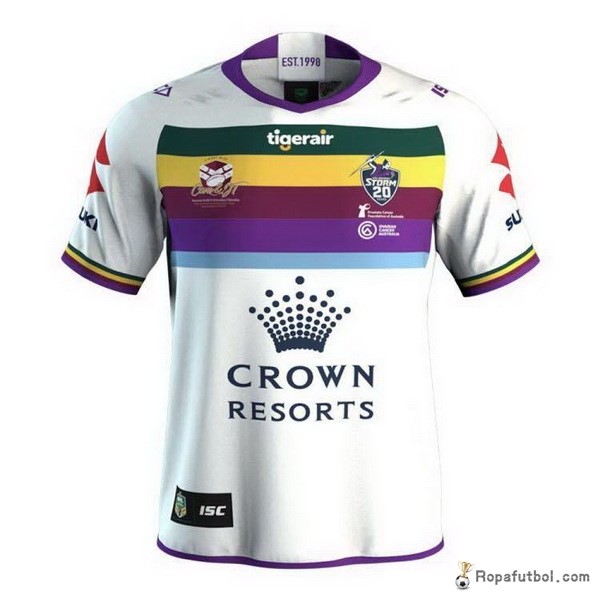 Camiseta Rugby Melbourne Storm Testimonial 2018 Blanco